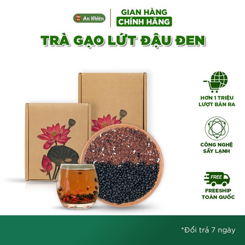   Ưu đãi  Trà Gạo Lứt Đậu Đen An Nhiên lợi sữa mẹ bầu mẹ bỉm gạo lứt huyết rồng đậu đen xanh lòng nguyên liệu sấy lạnh 