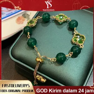 Gelang giok, gelang fashion Korea, cocok untuk penggunaan sehari-hari wanita, hadiah untuk pasangan atau teman.