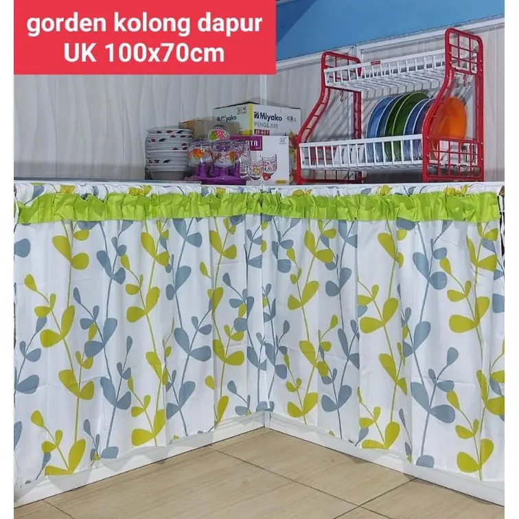 Gorden kolong dapur motif gren montero bonus tali