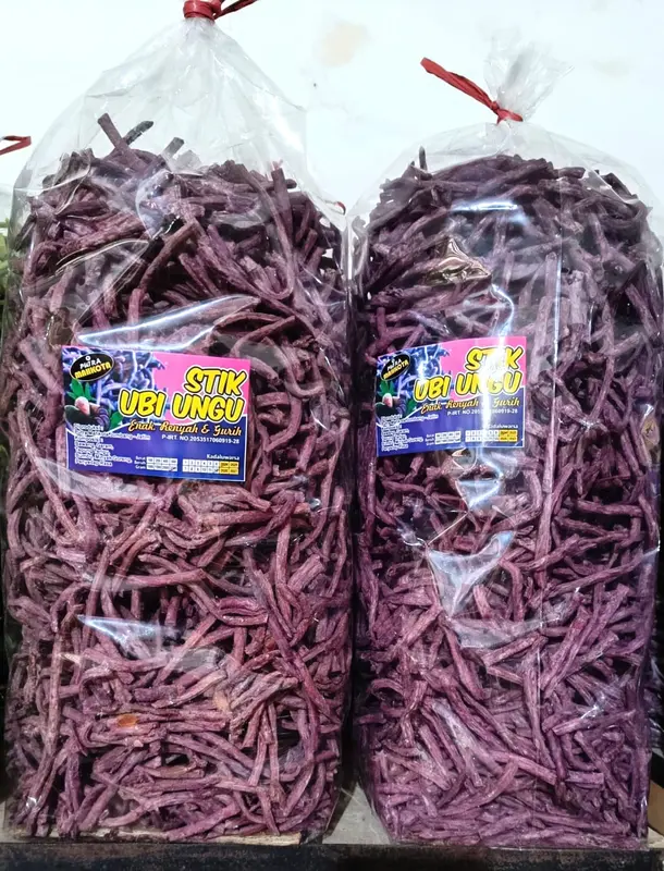 Stik Ubi Ungu 1kg Stik Ubi Manis Renyah Stik Ubi Ungu Renyah Manis Enak Ubi Ungu Stick 1