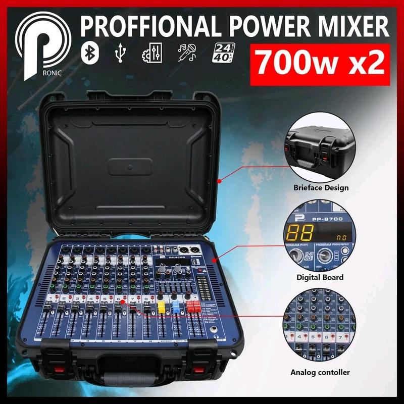 Pronic R22 PRONIC 8 X CHANNEL Power Mixers With Hard Case 2 x 700W Audi - TikTok ...