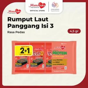 MamaSuka - Rumput Laut Panggang Spicy Beli 2 Isi 3 @4,5gr