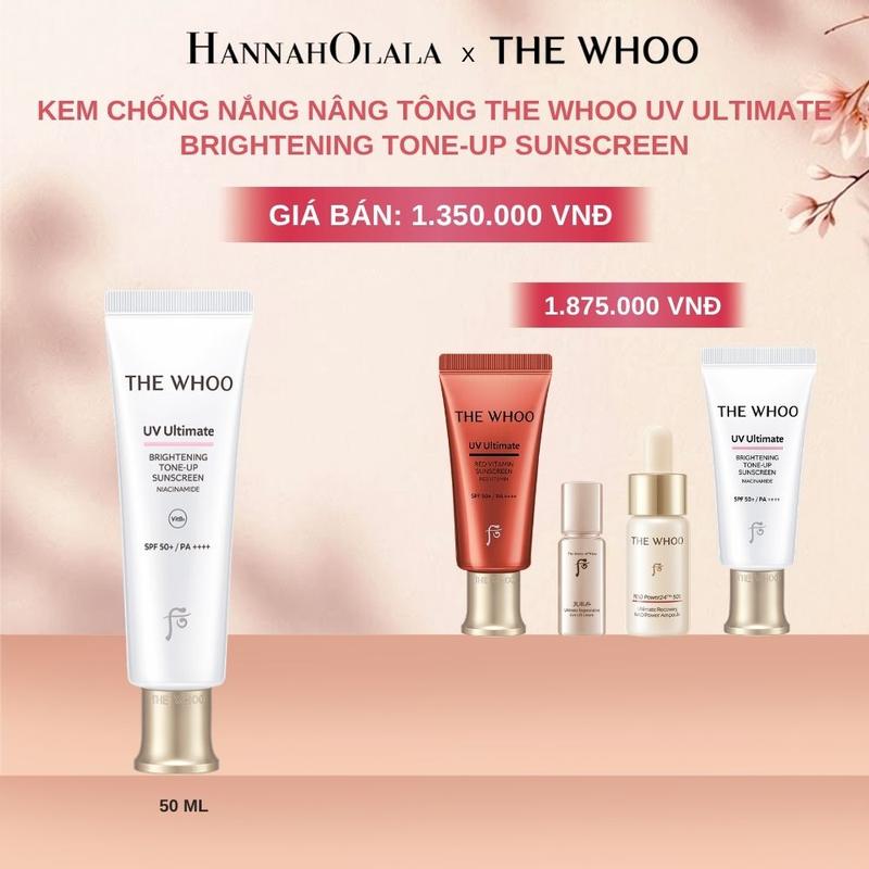 THE WHOO - PHIÊN BẢN NÂNG CẤP - BỘ KEM CHỐNG NẮNG NÂNG TÔNG THE WHOO UV…