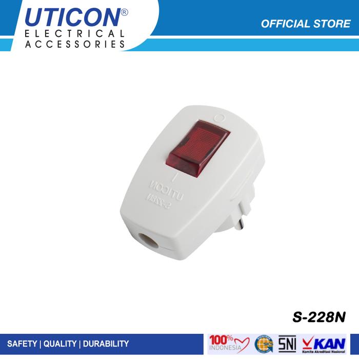 UTICON Steker Saklar On Off S-228N
