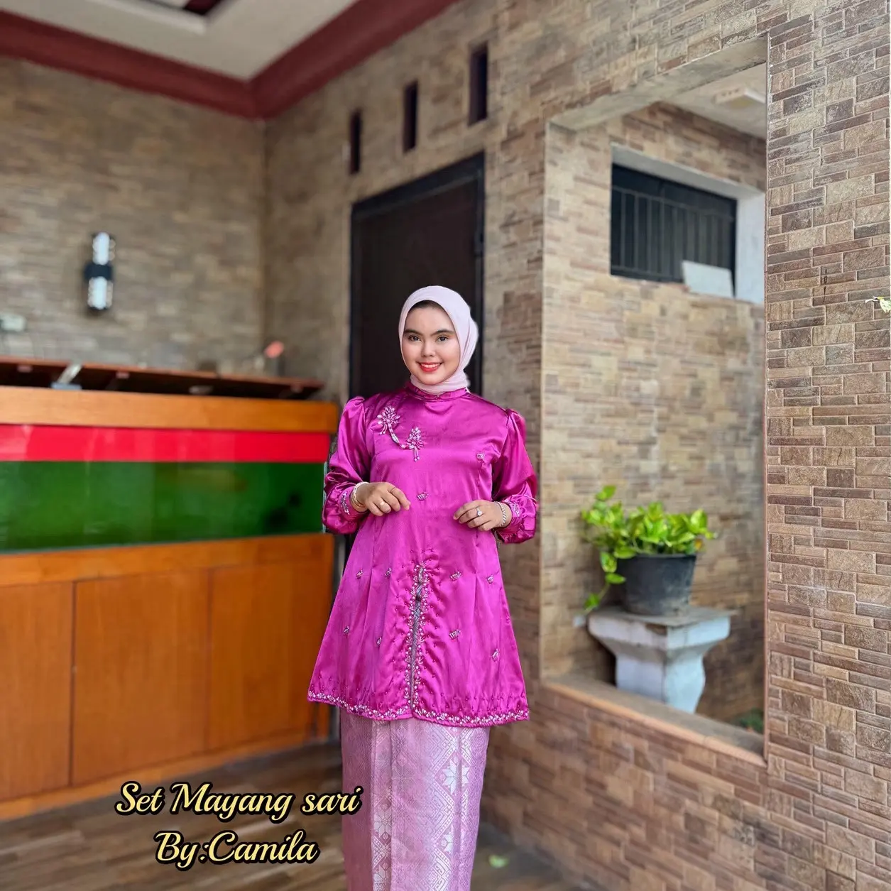 Kurung modren kebaya 1 set lengkap & Rok Songket Lilit - Bahan Adem & Tidak Nerawang - Terbaru - Muslim, Wanita Baju Mewah