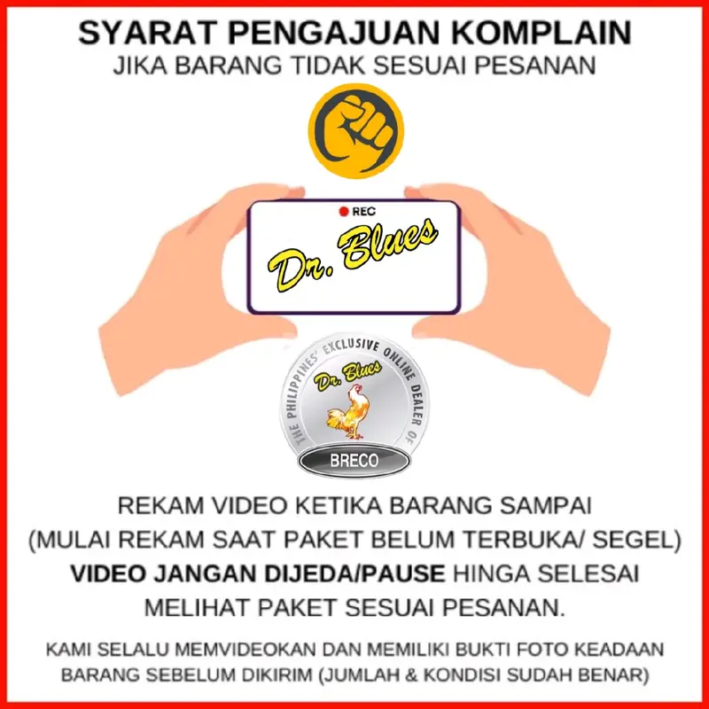 DOPING AYAM PETARUNG IMPOR RED VIPER FILIPINO DR. BLUES 10ml VITAMIN HEWAN AYAM peningkat imun vitamin yang berisi cairan herbal kemin kaki 2