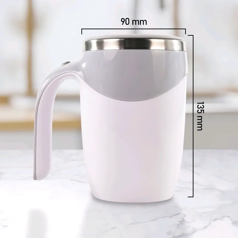 (Viral) Flash Sale Gelas Aduk Otomatis Self Stiring Cup Battery 380 ml -JY-101 - Kitchenware Stainless 8