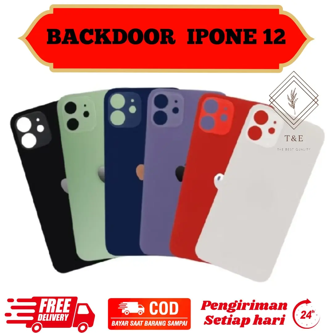 Backdoor Backcover GLASS IPONE 12 ORIGINAL / Penutup Belakang Kesing KACA Untuk IPONE 12 ORIGINAL