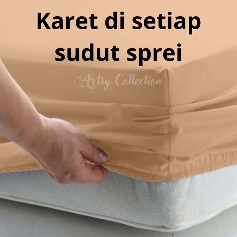 Product Introduction of Bedcover Set Motif Jeju Memory Ukuran Lengkap 200x200-90x200 Bahan katun Halus Lembut Sarung Bantal Kain Karet 7
