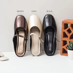 Flatshoes Wanita angela Minimalis Non Slip Premium Cewek Karet