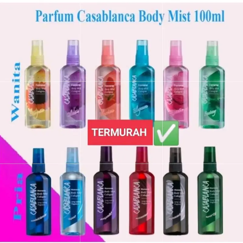 [DAPAT 3 PCS] Casablanca Body mist Spray 100ml| bundling 3x100ml 1
