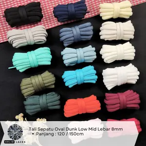 ORLIM LACES Tali Sepatu Oval Dunk Low Mid Lebar 8mm
