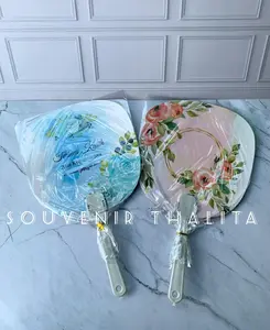 (50pcs)kipas shaby  kemasan plastik dan bonus kartu ucapan
