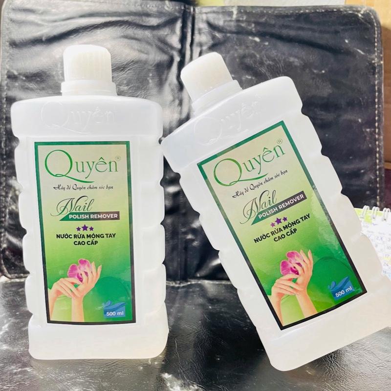  Nước rửa móng acetone 500ml làm nail tiện dụng 