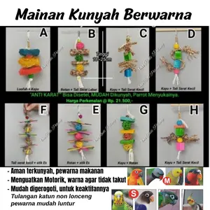 Mainan kunyah Parrot SS-M falk parkit cockatiel love bird sunconure