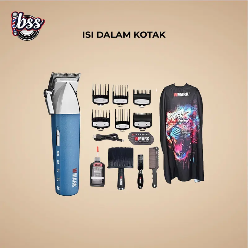 WMARK CLIPPER NG 2039 SET / WMARK 2039 / Alat Cukur Rambut Professional / WMARK ORIGINAL / IBSS / INDOBARBERSUPPLY 1