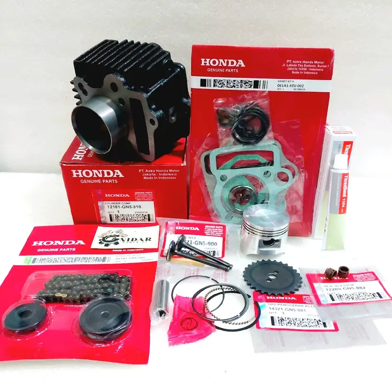 Blok Seher Set Piston + Rantai keteng 7 Item Grand Astrea Prima Supra Lama Supra X Lama  Win Star GN5 1