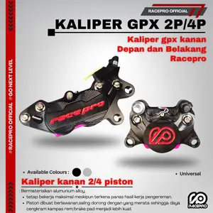 KALIPER RACEPRO GPX 4P&2P BRAKE CALIPER RACEPRO GPX2 KALIPER RACEPRO 2P 2 WARNA HITAM DAN GREY Motorcycle