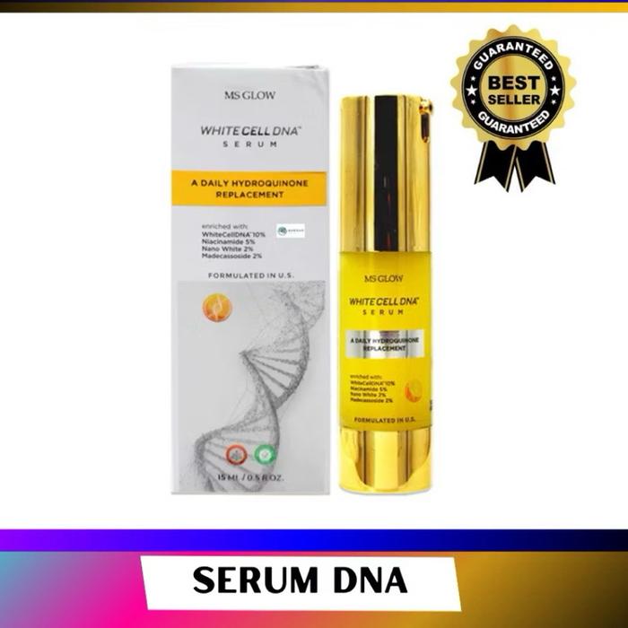 Gambar MS Glow - Serum White Cell DNA Ori, Vitamin Facial Mencerahkan Wajah Perawatan Pencerah Niacinamide Essence dari MS GLOW STOCKIST BOJONEGORO Kab. Bojonegoro Tokopedia