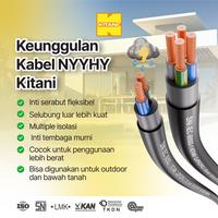 Gambar KITANI - NYYHY 3×1.5 mm² - 50 Meter -  Kabel Listrik Tembaga Serabut dari Kitani Official Store Kota Administrasi Jakarta Barat 2 Tokopedia