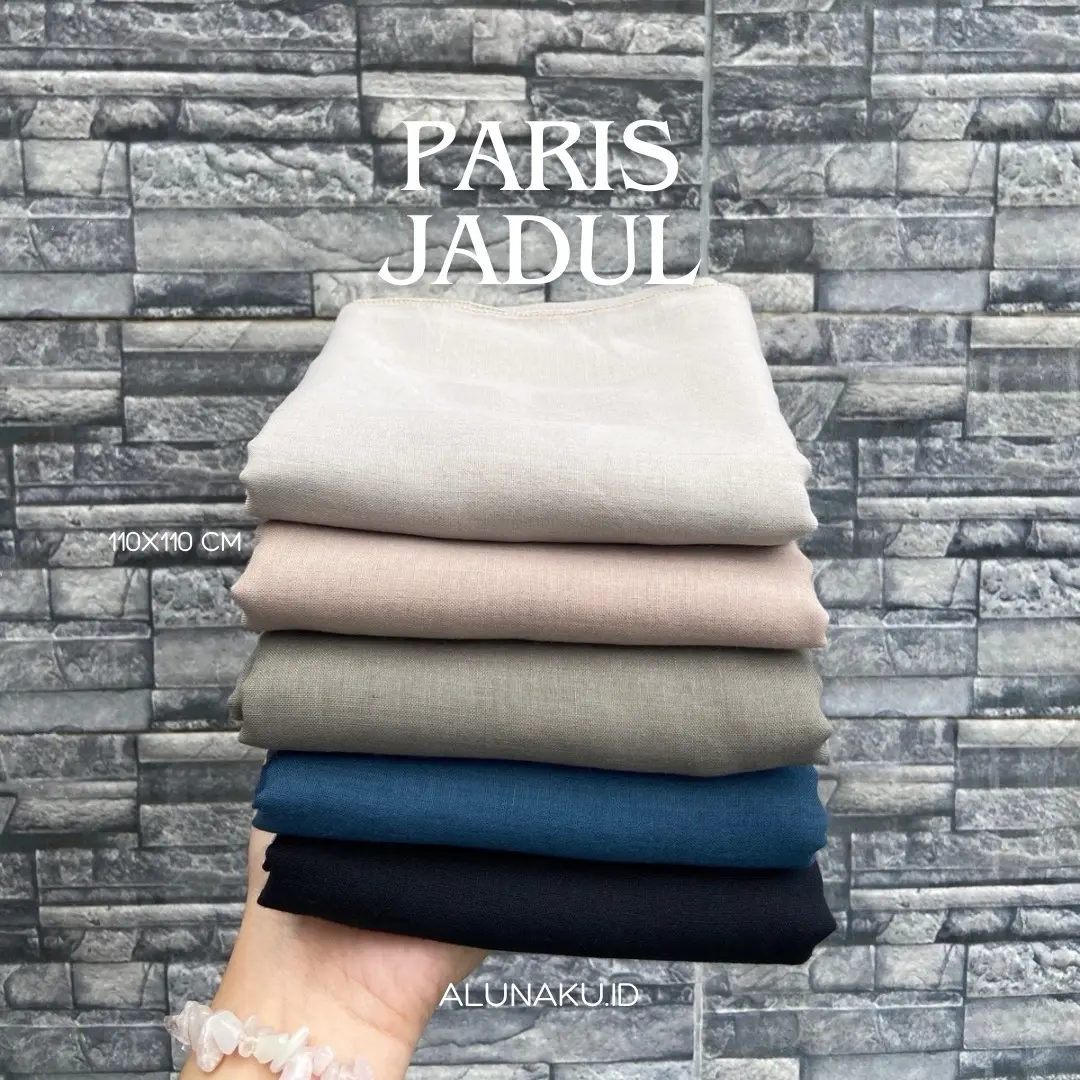 Hijab Segi Empat Paris Jadul Sisi Neci Rapi