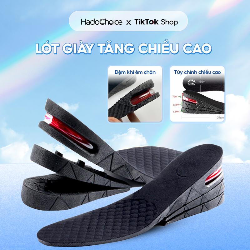  Cặp Lót Giày Đệm Khí Tăng Chiều Cao XIMO XL10 Êm Chân và Thoáng Khí Nhung Miếng Lót Giày Cao Su Nam 