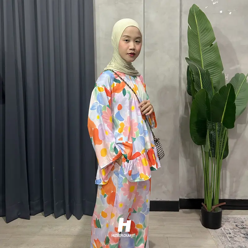 SETELAN ONE SET RUFFLE RAYON 2