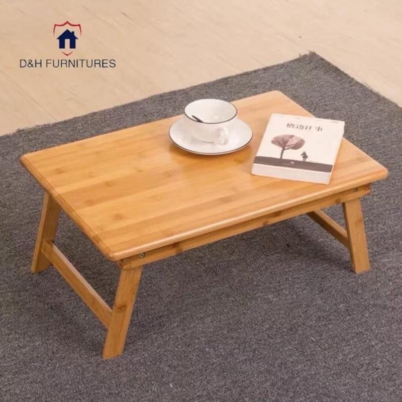 Bàn Học Làm Việc Gỗ Gấp Gọn Chân Thang Đa Năng Chất Liệu Gỗ Cao Su nguyên Chất Kích Thước 40x60 - D&H Furniture