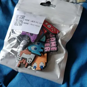 GSI - Patch Sandal Aksesoris Motif Karakter Pac-Man Hiasan Sepatu Unik dan Gaya Kekinian