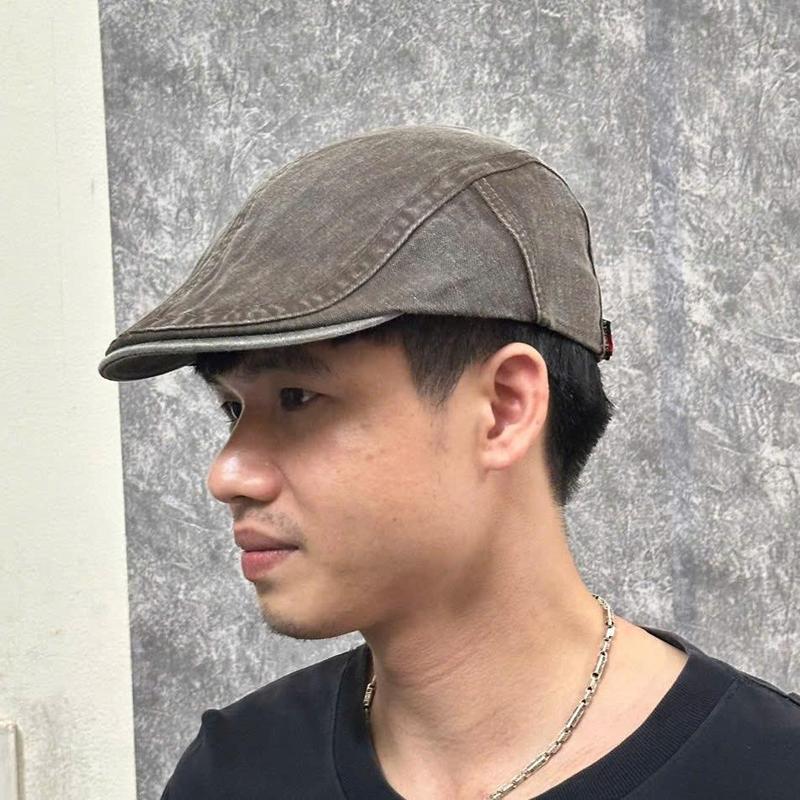 Mũ Nồi Kaki Cao Cấp Nón Beret Mỏ Vịt Nam Trung Niên khóa bấm hông –Phong Cách Cổ Điển Lịch Lãm Chất Liệu Cao Cấp Nghĩa Cho Bố Và Ông -
