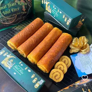 Kue lapis gulung nanas roll nanas khas bangka 1 roll Food