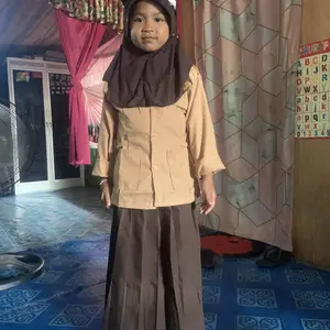 Setelan KERUDUNG Seragam Sekolah Anak SD Merah Putih