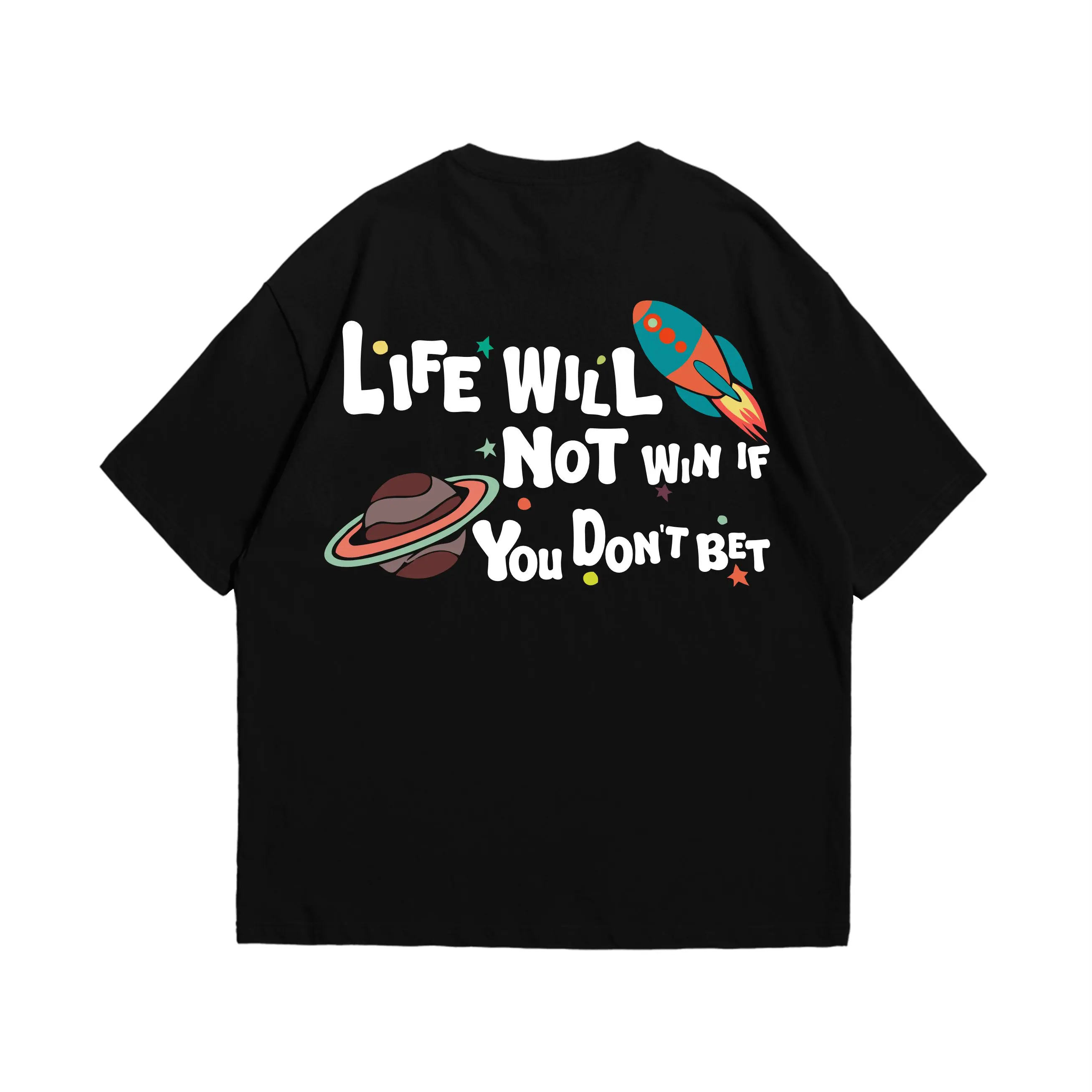 CRACKEDATTIC Baju Kaos Pria Cotton Combed 24s - Life Will Not Win