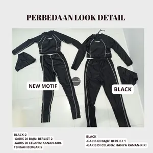 Swimsuit  USRONIE Set Baju Renang Celana Panjang Rashguard Wanita Long Hand Fashion Premium 8078