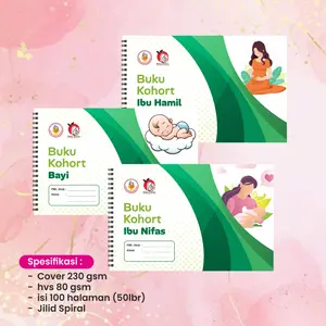 Buku Kohort Ibu, Ibu Nifas, Ibu Hamil, Kb, Anc, Lansia Buku Register Persalinan