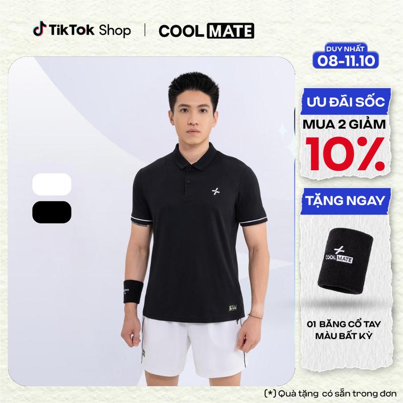 [TẶNG 01 Băng tay] Set bộ thể thao Pickleball Áo Polo Exdry và Quần DinkShot Essentials thoáng khí - Drop 2 -  Coolmate