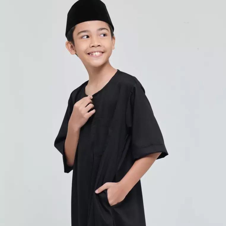 Product Introduction of Gamis muslim anak pria lengan pendek Baju Kokojubah sederhana 1