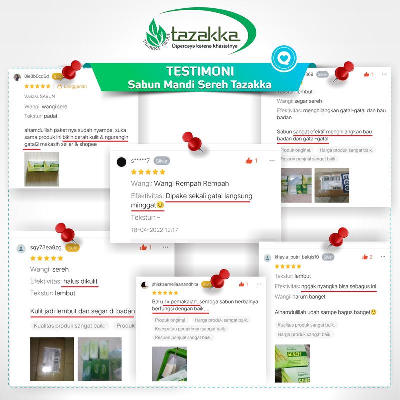 Sabun Mandi Herbal Ampuh Mengatasi Panu Dan Gatal Gatal Sabun Sereh Original Tazakka Perawatan Soap Tubuh Panu Kurap 7