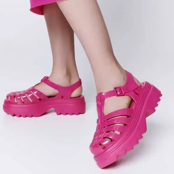 [UP 1 SIZE] Meliss Platform Heels Sandal Wedges [NAIK 1 SIZE] 1