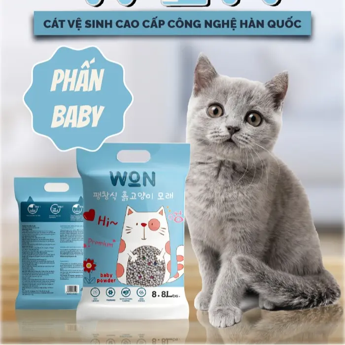 Cát Vệ Sinh Cho Mèo Nhiều Mùi Hương, Vón Nhanh Công Nghệ Hàn Quốc - WON 8.8L/4KG - PetChoice 7
