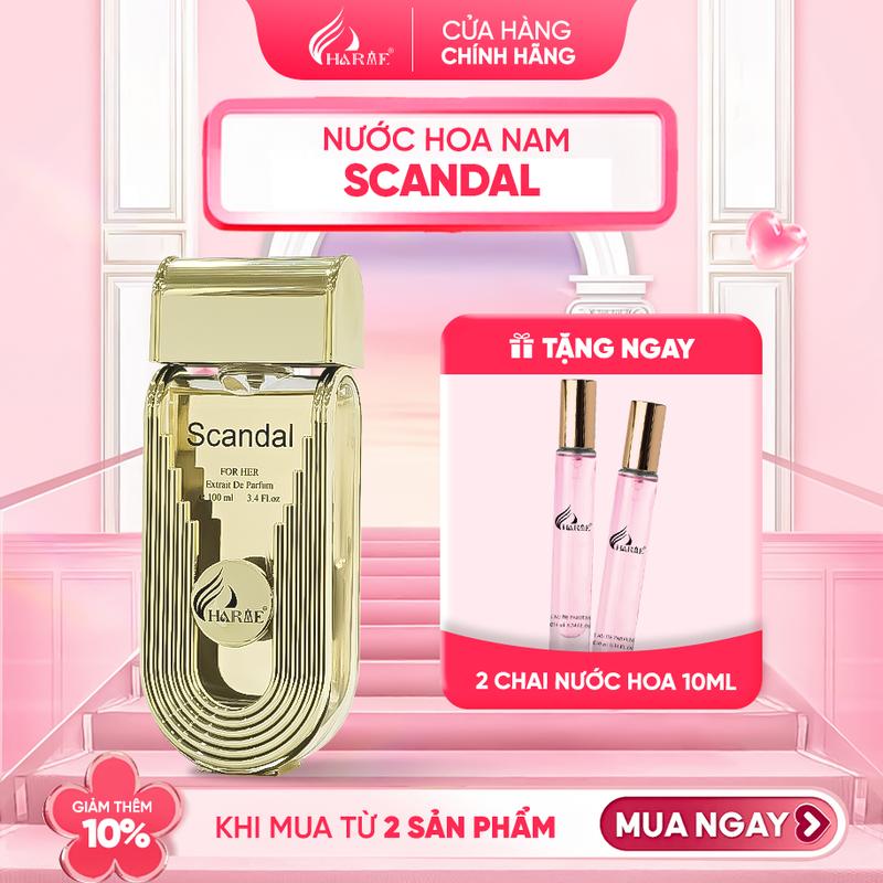 [MUA 1 ĐƯỢC 3] Nước hoa nữ Charme SCANDAL 100ml thanh mát cá tính