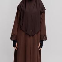 Gambar TUBITA - Zoya French Khimar Hijab Wanita Instant Syari Kerudung Polos Jilbab Umroh dan Haji - Black, Reguler dari Tubita Official Kota Bandung 5 Tokopedia