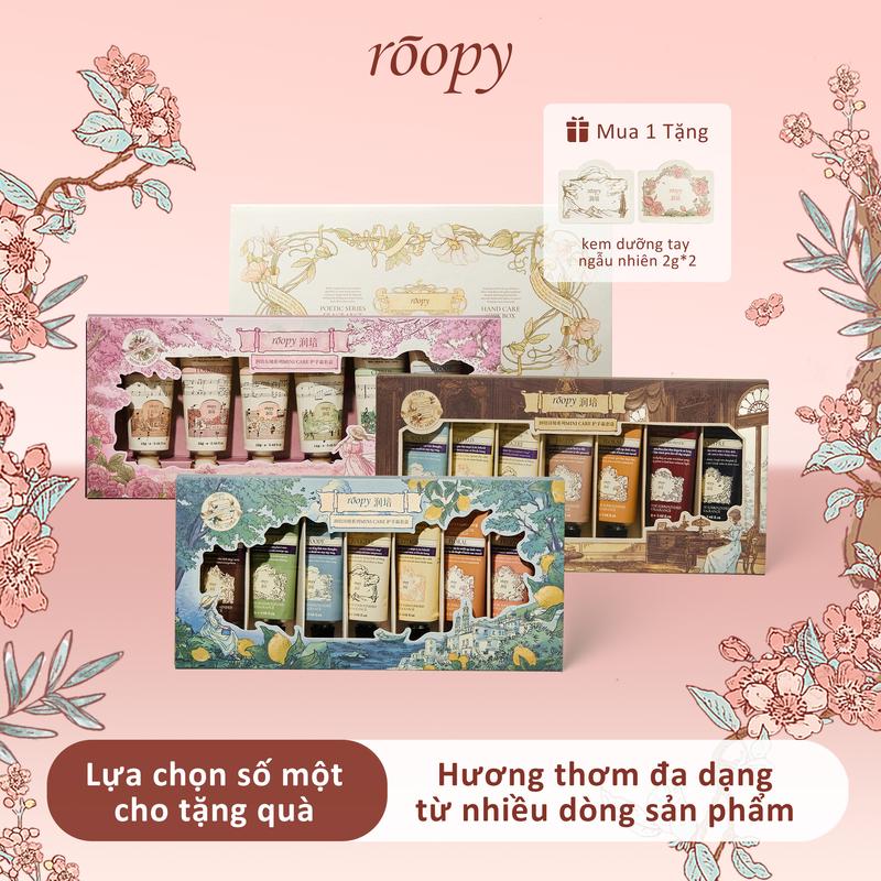 Roopy Bộ Kem Dưỡng Da Tay Chăm Sóc MINI - Lựa Chọn Số Một Cho Tặng Quà Hương Thơm Đa Dạng Từ Nhiều Dòng Sản Phẩm