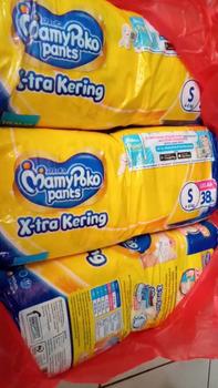 Product Review of [ Paket hemat ] promo popok bayi 2 ball Mamy Poko Pants S38 / M32 / L28 / XL26 / XXL24 popok bayi Mamy Poko Pants E-xtra kering tipe celana super lembut from A**n 1