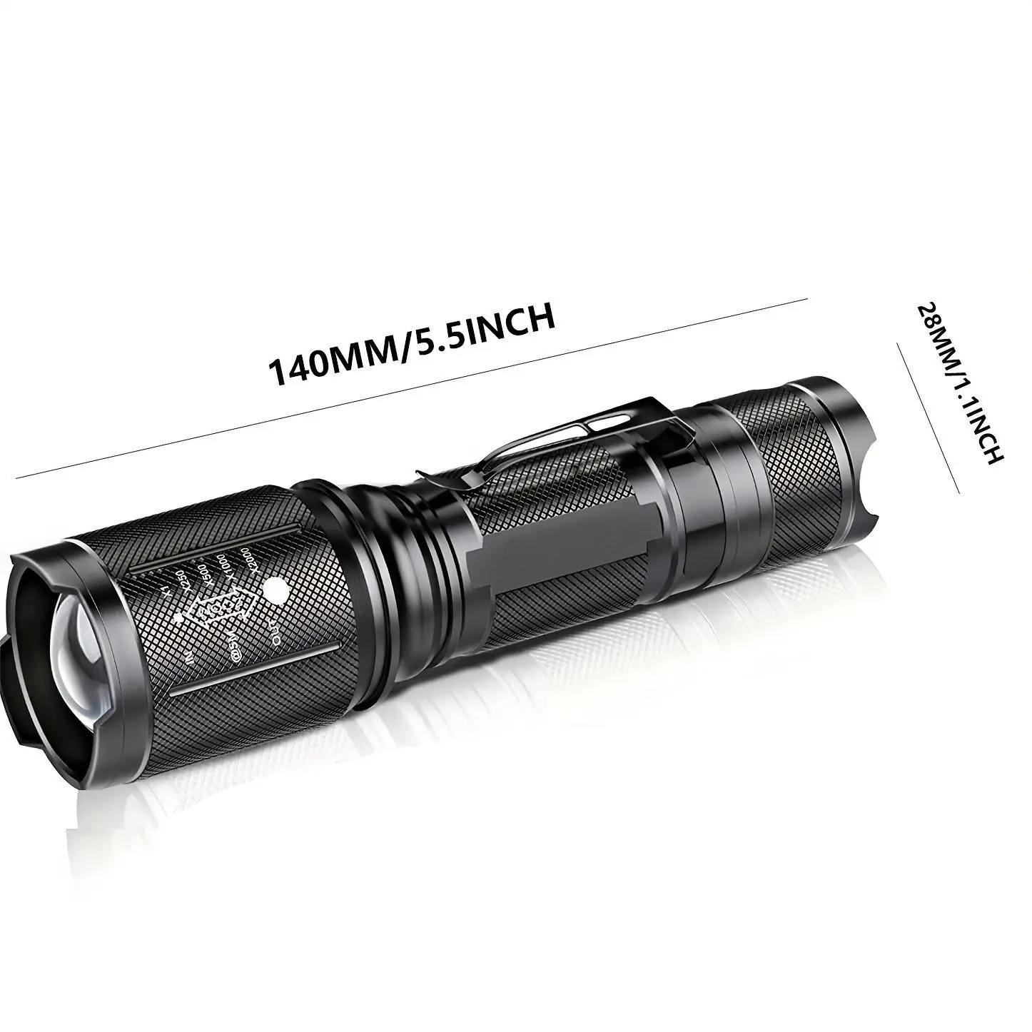 Portable Super Bright LED Flashlight 5 Modes Zoomable Tactical Torch Rechargeable Outdoor Camping Hiking Fishing Emergency Lamp Waterproof