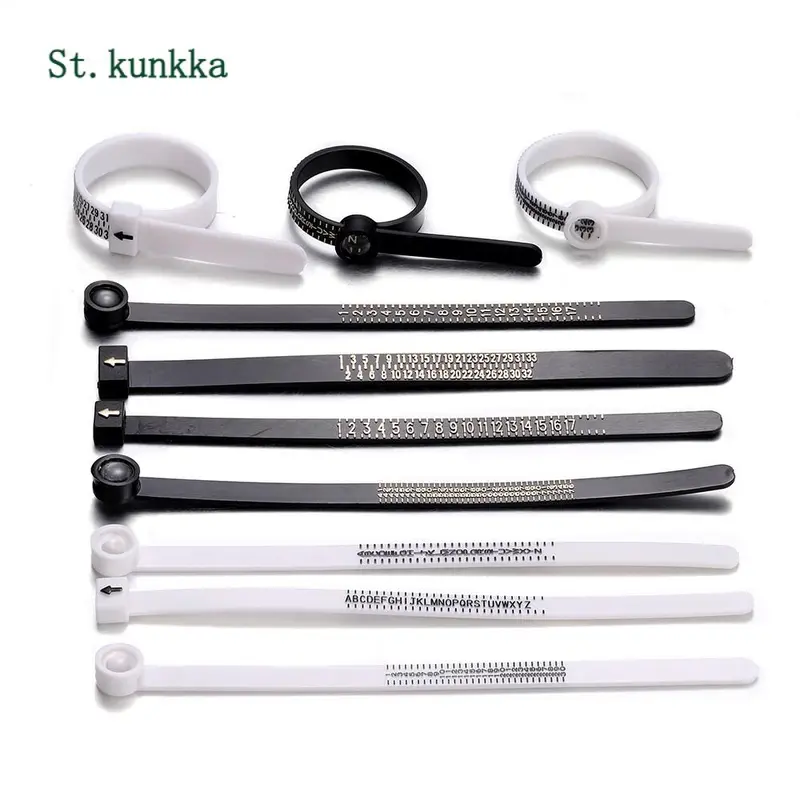 Thước Đo Nhẫn Sizer Chính Thức Của Anh / Mỹ, Thước Đo Ngón Tay Anh / Mỹ, Kích Thước A-Z Cho Nam Và Nữ, Dụng Cụ Phụ Kiện Làm Trang Sức 0