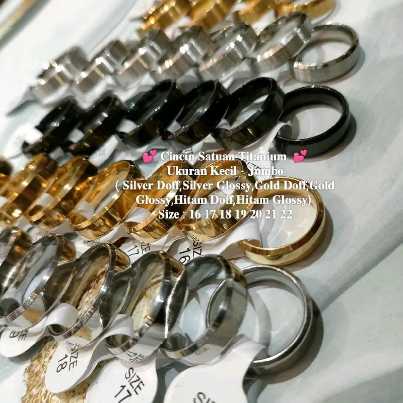 Cincin Titanium size jumbo muat dari BB 90kg sampe 150kg 5