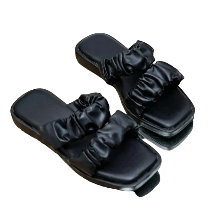 Sandal Dewasa Model Kerut Ban Dua T7 untuk Wanita Cewek Sendal