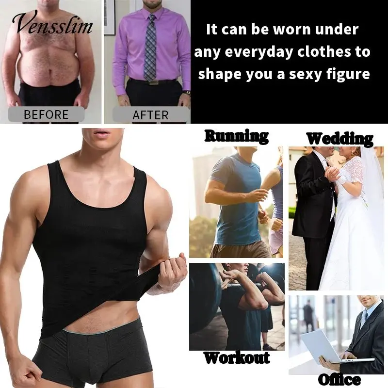 Premium Singlet Korset Pria Pelangsing Badan Ampuh Body Shaper 1