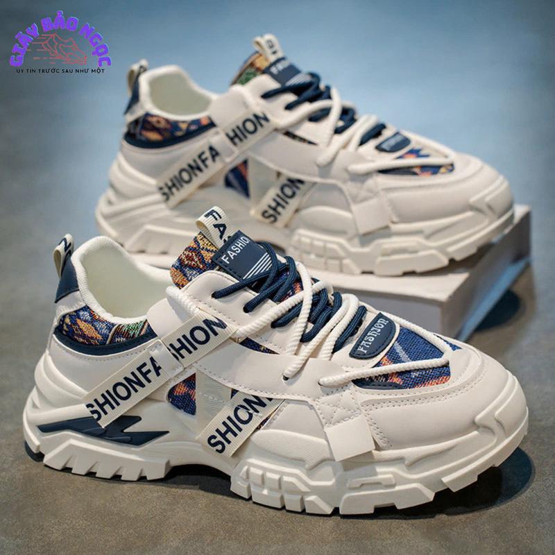 Giày Thể Thao Nam H0309 Hoạ Tiết Thổ Cảm Fashion Kiểu Dáng Thời Trang Tăng Chiều Cao